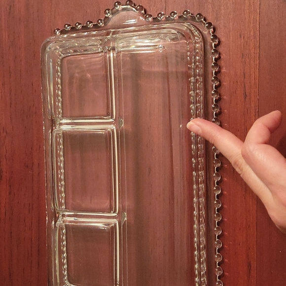 Candlewick Oblong Partitioned Relish Tray - Picture 4 of 7